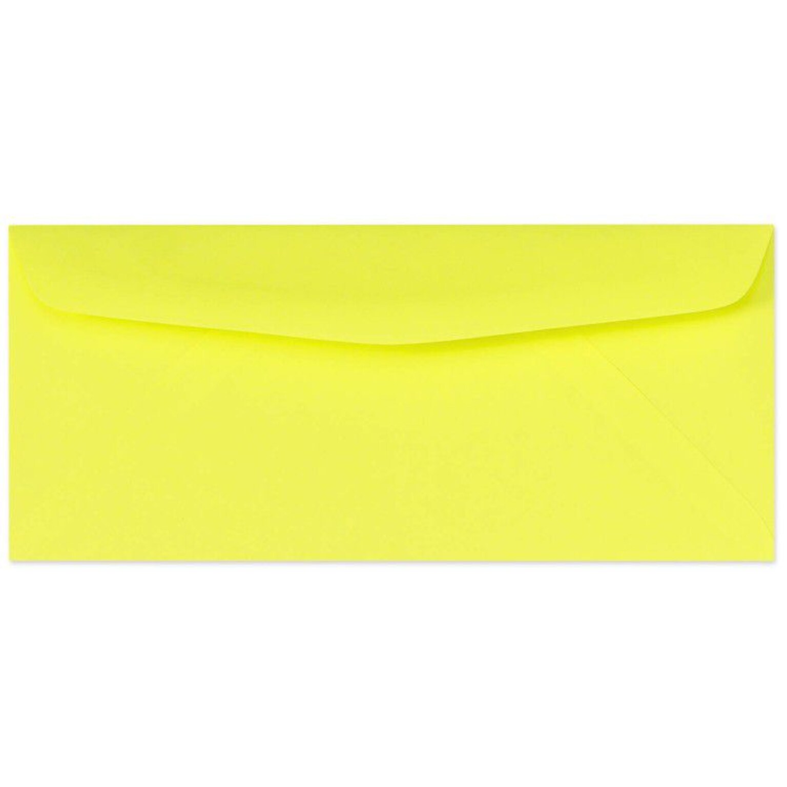 LUX® 60lbs. 4 1/8 x 9 1/2 #10 Bright Regular Envelopes, Electric Yellow, 250/BX