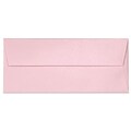 LUX® 80lbs. 4 1/8 x 9 1/2 #10 Square Flap Envelopes, Rose Quartz Metallic Pink, 1000/BX