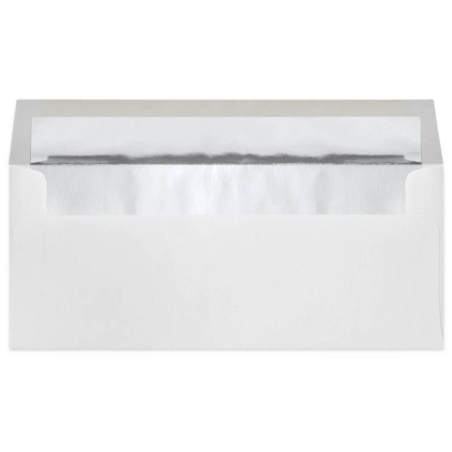 LUX Square Flap #10 Envelope, 4-1/8 x 9-1/2, Silver Foil Lining, 50/Pack (95157-50)