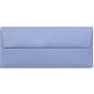 LUX 4 1/8" x 9 1/2" #10 80lbs. Square Flap Envelopes W/Glue Closure, Vista Metallic Blue