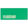 LUX® 60lbs. 4 1/8 x 9 1/2 #10 Bright Window Envelopes, Bright Green, 1000/BX