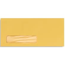 LUX Moistenable Glue #10 Window Envelope, 4 1/2 x 9 1/2, Goldenrod yellow, 50/Pack (27418-50)