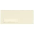 LUX Pastels Moistenable Glue #10 Window Envelope, 4 1/2 x 9 1/2, Ivory, 1000/Box (4056-1000)