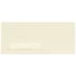 LUX Pastels Moistenable Glue #10 Window Envelope, 4 1/2" x 9 1/2", Ivory, 250/Box (4056-250)