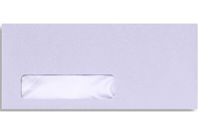 LUX Pastels Moistenable Glue #10 Window Envelope, 4 1/2 x 9 1/2, Orchid Purple, 250/Box (28815-250