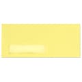 LUX® 4 1/8 x 9 1/2 #10 Window Envelopes, Pastel Canary Yellow, 50/Pack