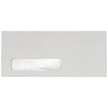 LUX Pastels Moistenable Glue #10 Window Envelope, 4 1/2 x 9 1/2, Pastel Gray, 250/Box (51384-250)