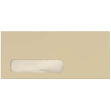 LUX Pastels Moistenable Glue #10 Window Envelope, 4 1/2 x 9 1/2, Tan, 250/Box (28817-250)