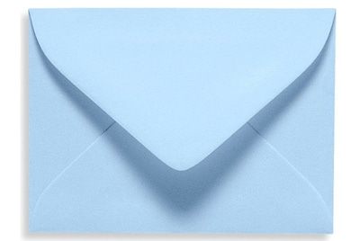LUX® 2 11/16 x 3 11/16 70lbs. #17 Mini Envelopes W/Glue, Baby Blue, 50/Pack