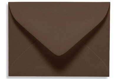 LUX® 70lb 2 11/16x3 11/16 Pointed Flap Mini Envelopes W/Glue; Chocolate Brown, 500/BX
