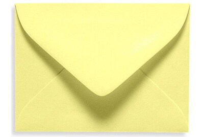 LUX® 2 11/16 x 3 11/16 #17 Mini Envelopes W/Glue Closure, Lemonade Yellow, 250/BX