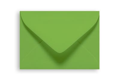 Lux® 2 11/16 x 3 11/16 80lbs. Pointed Mini Envelopes W/Glue; Limelight Green, 50/Pk