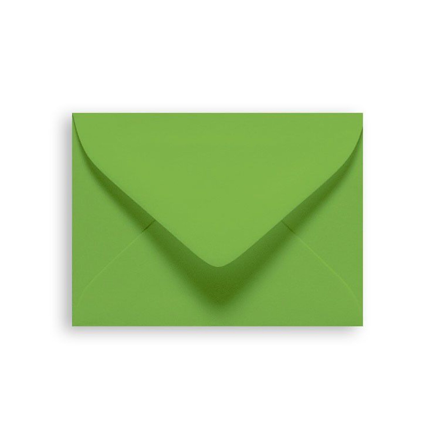 Lux® 2 11/16 x 3 11/16 80lbs. Pointed Mini Envelopes W/Glue; Limelight Green, 50/Pk