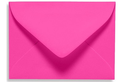 LUX 2 11/16 x 3 11/16 70lbs. #17 Mini Envelopes W/Glue, Magenta Pink, 50/Pack