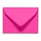 LUX 2 11/16 x 3 11/16 70lbs. #17 Mini Envelopes W/Glue, Magenta Pink, 50/Pack