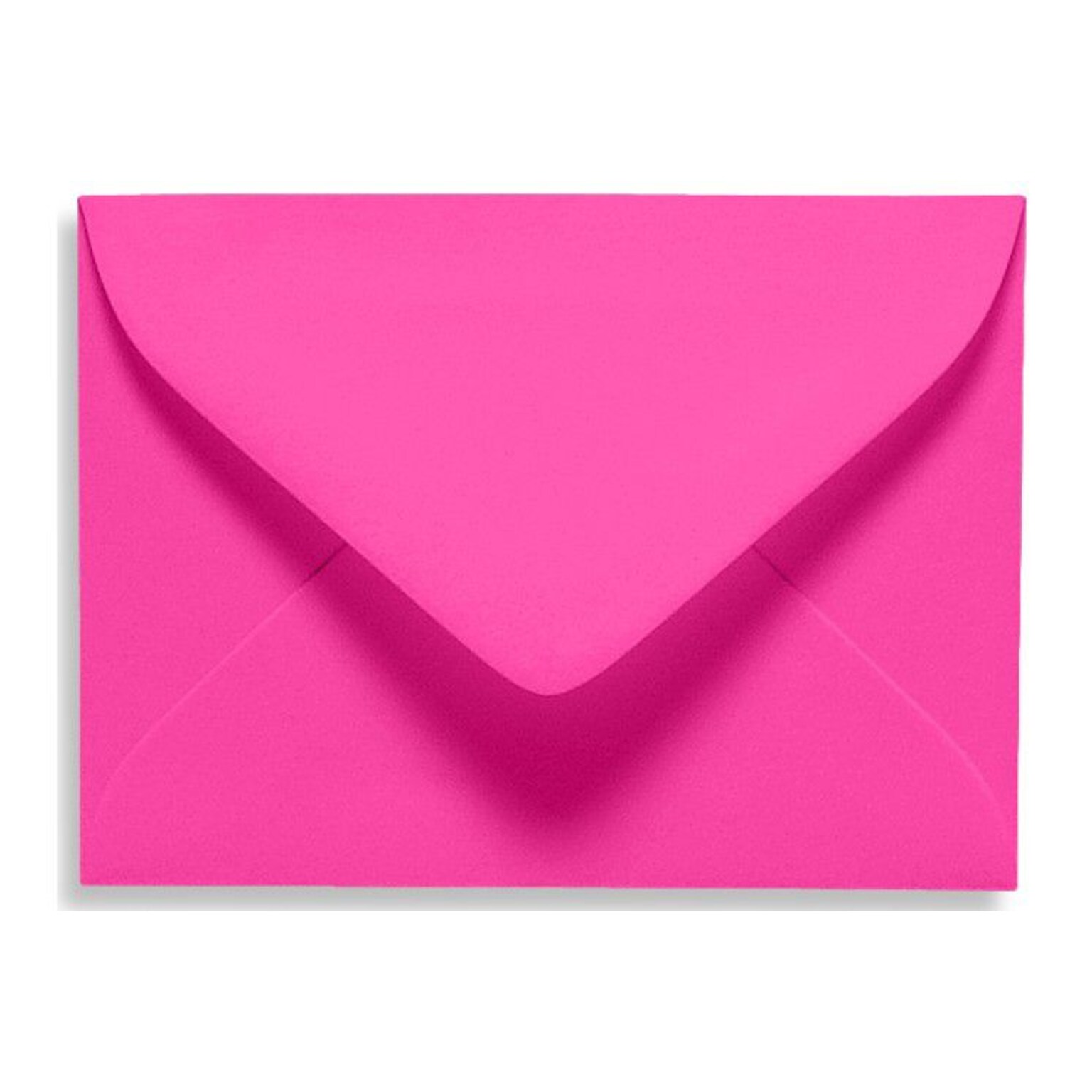 LUX 2 11/16 x 3 11/16 70lbs. #17 Mini Envelopes W/Glue, Magenta Pink, 50/Pack