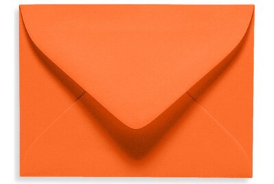 LUX® 2 11/16 x 3 11/16 70lbs. #17 Mini Envelopes W/Glue, Mandarin Orange, 50/Pack