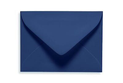 Lux® 2 11/16 x 3 11/16 80lbs. Pointed Mini Envelopes W/Glue; Navy Blue, 50/Pk