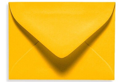 LUX® 70lb 2 11/16x3 11/16 #17 Mini Envelopes W/Glue, Sunflower Yellow, 500/BX