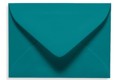 LUX 2 11/16 x 3 11/16 70lbs. #17 Mini Envelopes W/Glue, Teal Blue, 50/Pack