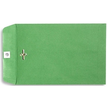 Lux® 10 x 13 Open End Clasp Envelopes; Bright Green, 100/Pk