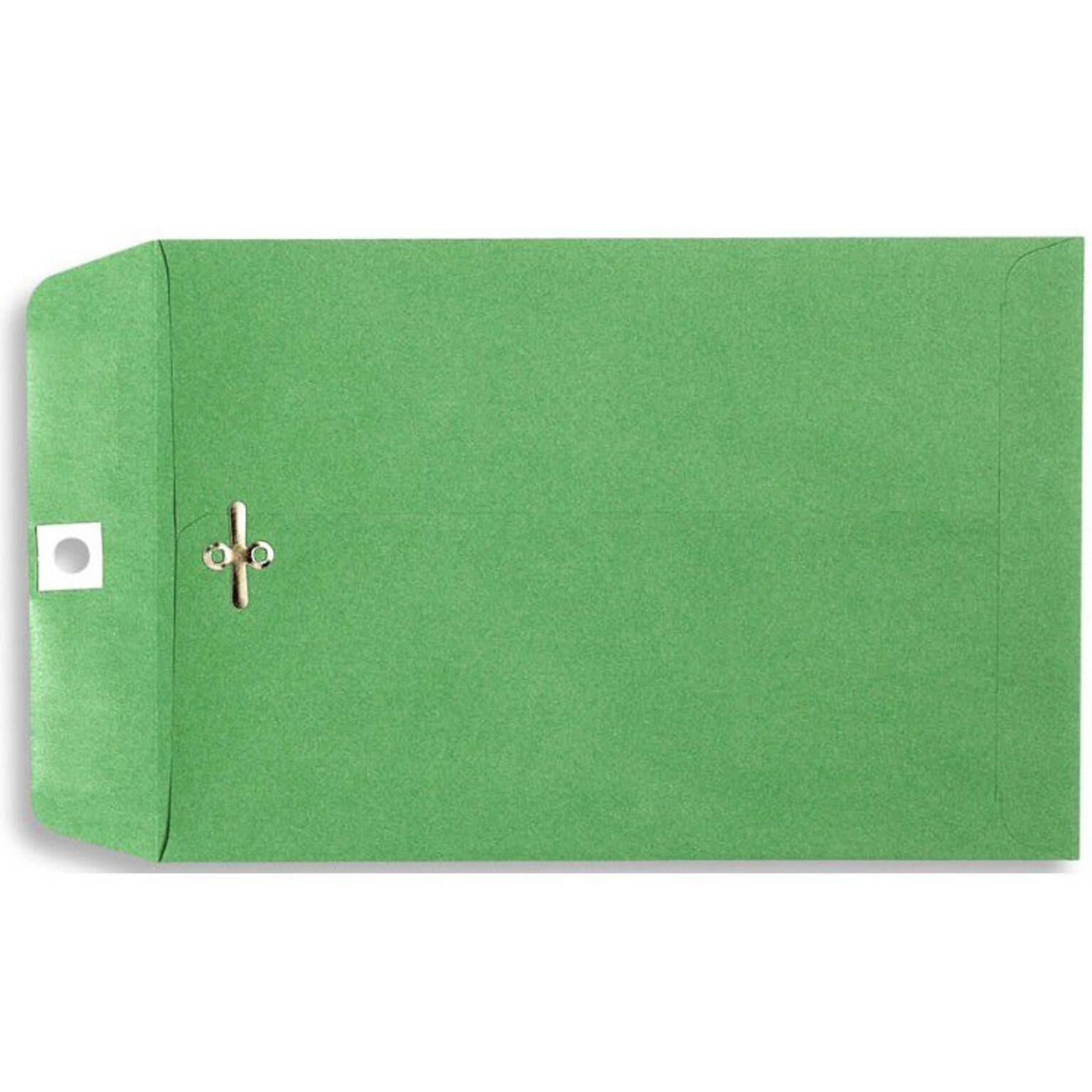 Lux® 10 x 13 Open End Clasp Envelopes; Bright Green, 100/Pk