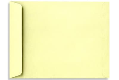 LUX® 70lbs. 10 x 13 Open End Envelopes, Lemonade Yellow, 500/BX