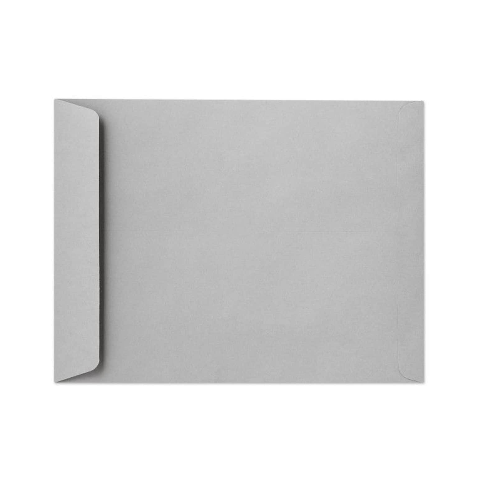 LUX Open End Open End Catalog Envelope, 12 1/2 x 18 1/2, Gray, 50/Pack (92532-50)
