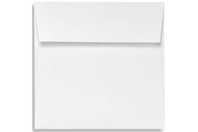 LUX® 70lb 4x4 Square Flap Envelopes W/Peel&Press; Bright White, 1000/BX