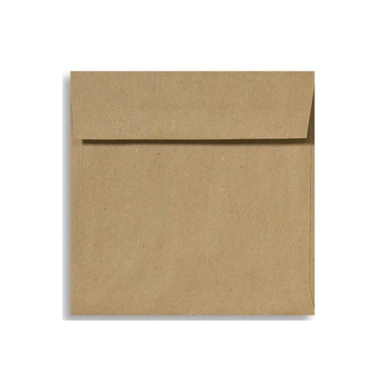 LUX® 70lb 5 1/2x5 1/2 Square Flap Envelopes W/Peel&Press; Grocery Bag Brown, 1000/BX