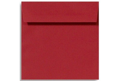 LUX 5 1/2 x 5 1/2 Square Envelopes 250/Box) 250/Box, Holiday Red (8515-15-250)