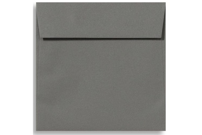 Lux® 5 1/2 x 5 1/2 70lbs. Square Flap Envelopes W/Peel & Press; Smoke Gray, 50/Pk