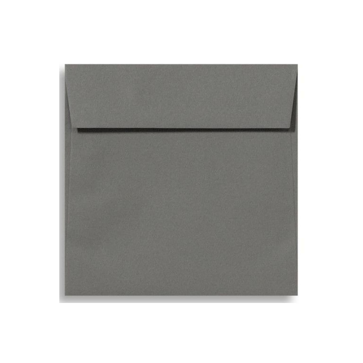 Lux® 5 1/2 x 5 1/2 70lbs. Square Flap Envelopes W/Peel & Press; Smoke Gray, 50/Pk
