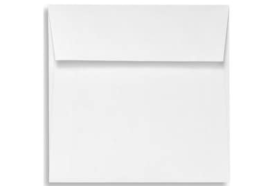 LUX® 70lb 5x5 Square Flap Envelopes W/Peel&Press; Bright White, 500/BX
