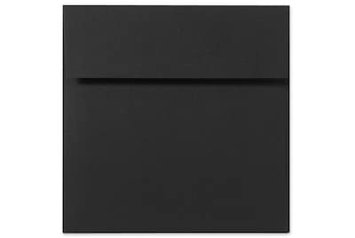 LUX 5 x 5 Square Envelopes, 50/Box, Black Linen (8505-BLI-50)