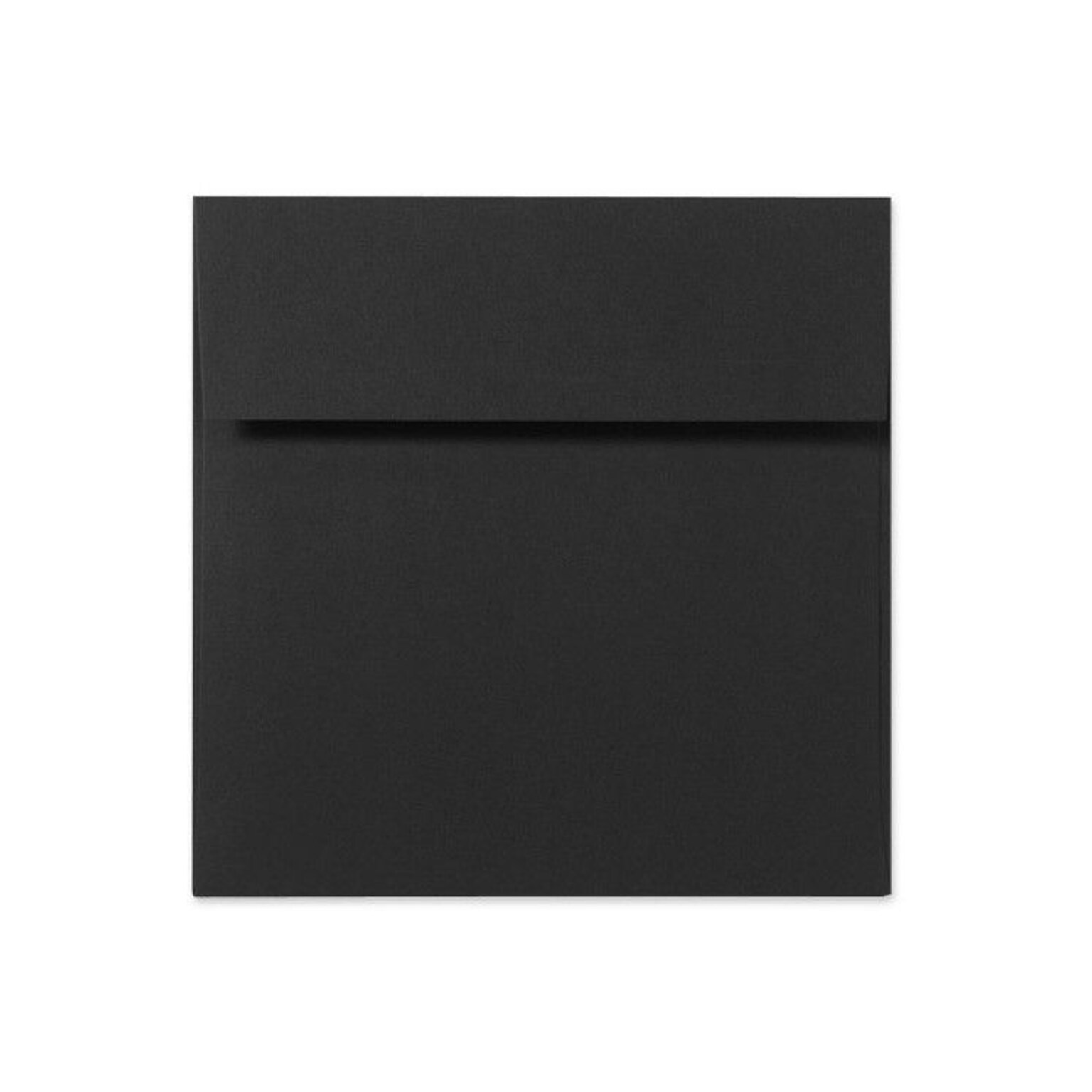 LUX 5 x 5 Square Envelopes, 50/Box, Black Linen (8505-BLI-50)
