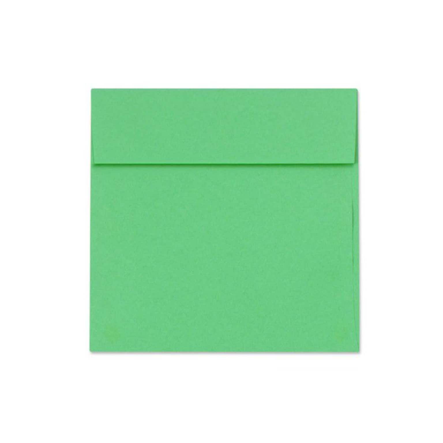 LUX 5 x 5 Square Envelopes, 50/Box, Holiday Green (8505-12-50)