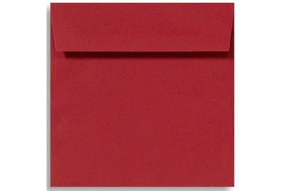 LUX 5 x 5 Square Envelopes, 250/Box, Holiday Red (8505-15-250)
