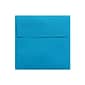 LUX® 80lbs. 5" x 5" Square Envelopes W/Peel & Press, Pool Blue, 250/BX