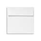 LUX 5 x 5 Square Envelopes, 50/Box, White Linen (8505-WLI-50)