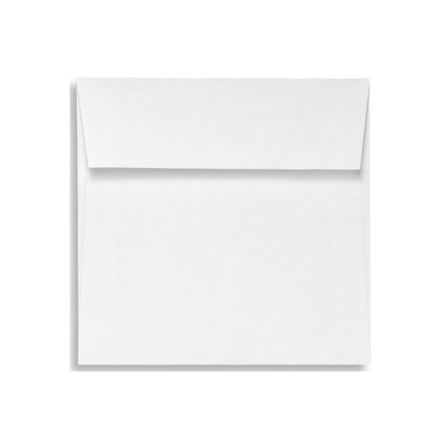LUX 5 x 5 Square Envelopes, 50/Box, White Linen (8505-WLI-50)