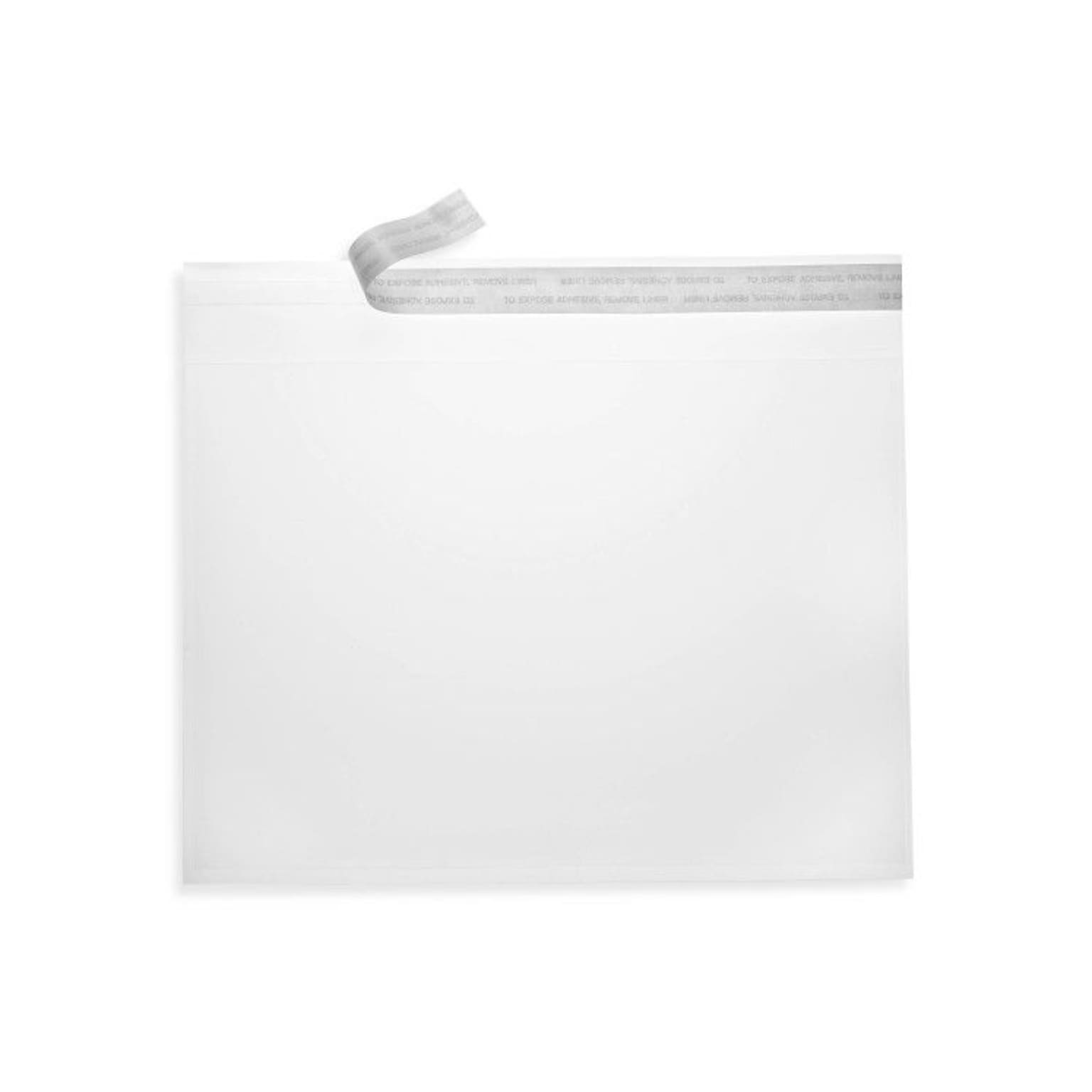 LUX 5 1/4 x 7 1/4 3.5 mil A7 Invitation Envelopes W/Peel & Seal, Crystal Clear, 50/Pack