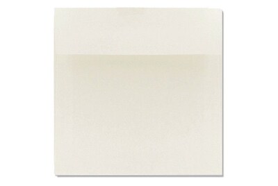 100% Cotton 80lb 6 1/2x6 1/2 Square Envelopes W/Peel&Press, Natural White, 500/BX