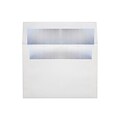 LUX 6 1/2 x 6 1/2 Foil Lined Square Envelopes 1000/Box) 1000/Box, White w/Silver LUX Lining (FLWH8535-031000)