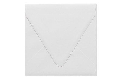 LUX 6 1/2 x 6 1/2 Square Contour Flap Envelopes 250/Box) 250/Box, White - 100% Recycled (1855-WPC-250)