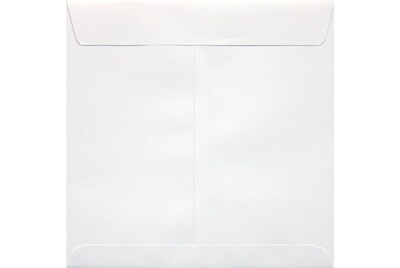 LUX® 70lb 8x8 Square Flap Envelopes W/Peel&Press; Bright White, 500/BX