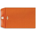 LUX Open End Clasp Envelopes, 9 x 12, Bright Orange, 100/Pack (92938-100)