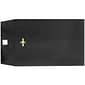 LUX 9" x 12" Open End Clasp Envelopes, Midnight Black, 100/Pack