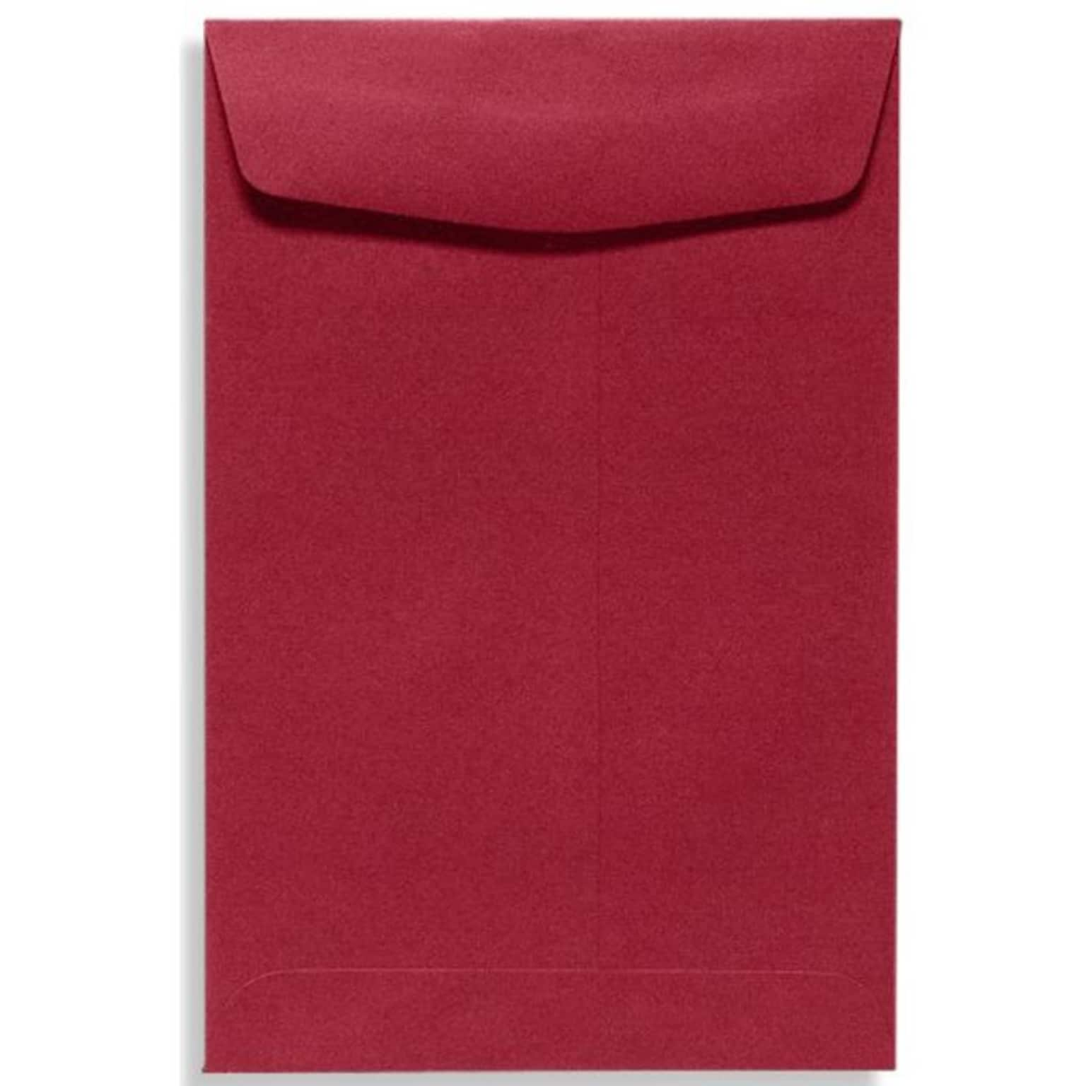 LUX® 70lb 9x12 Open End Envelopes, Garnet Red, 500/BX