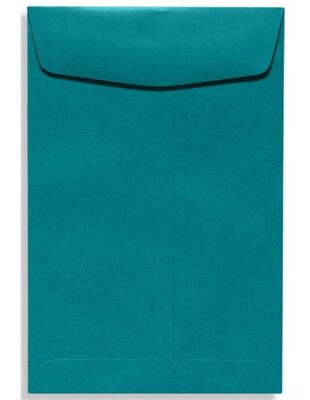 LUX® 70lbs. 9 x 12 Open End Envelopes W/Glue, Teal Blue, 250/BX